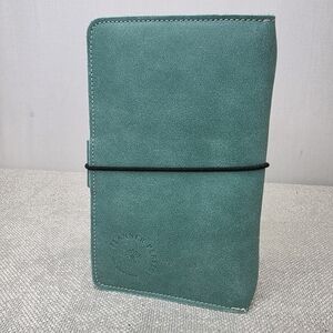Planner Perfect Leather Journal Cover with Zipper Pocket & Card Slots